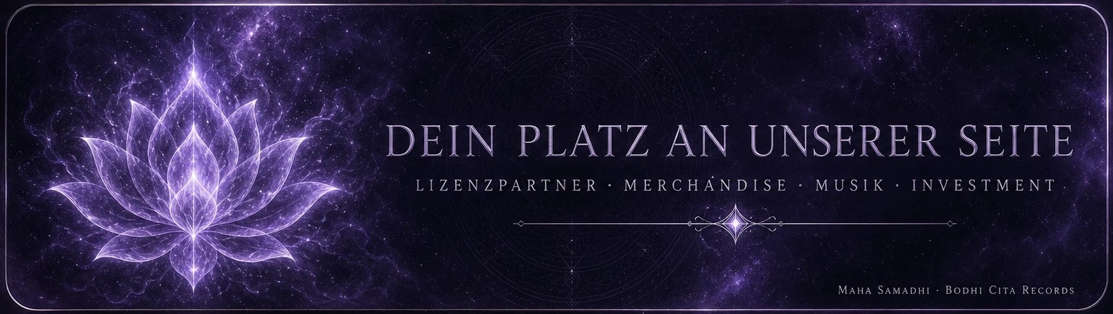 Your place at our side — licensing partner · merchandise · music · investment